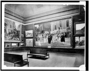 Exhibit in art gallery, World's Columbian Exposition, Chicago, Illinois LCCN92521910