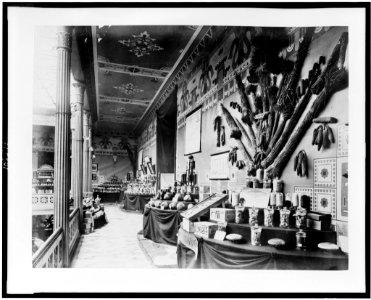 Exhibit of food at the Pavilion of Mexico, Paris Exposition, 1889 LCCN92520813 photo