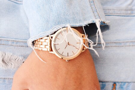 Watch time denim photo