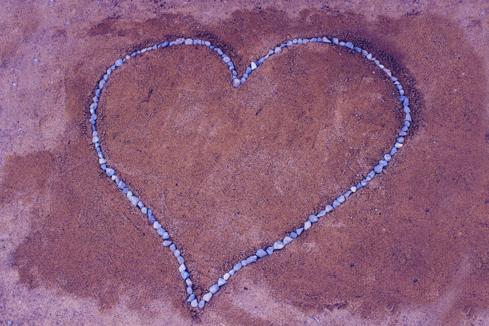 Stone heart shape heart heart shape