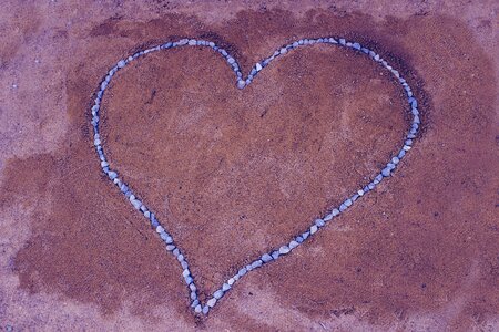 Stone heart shape heart heart shape photo