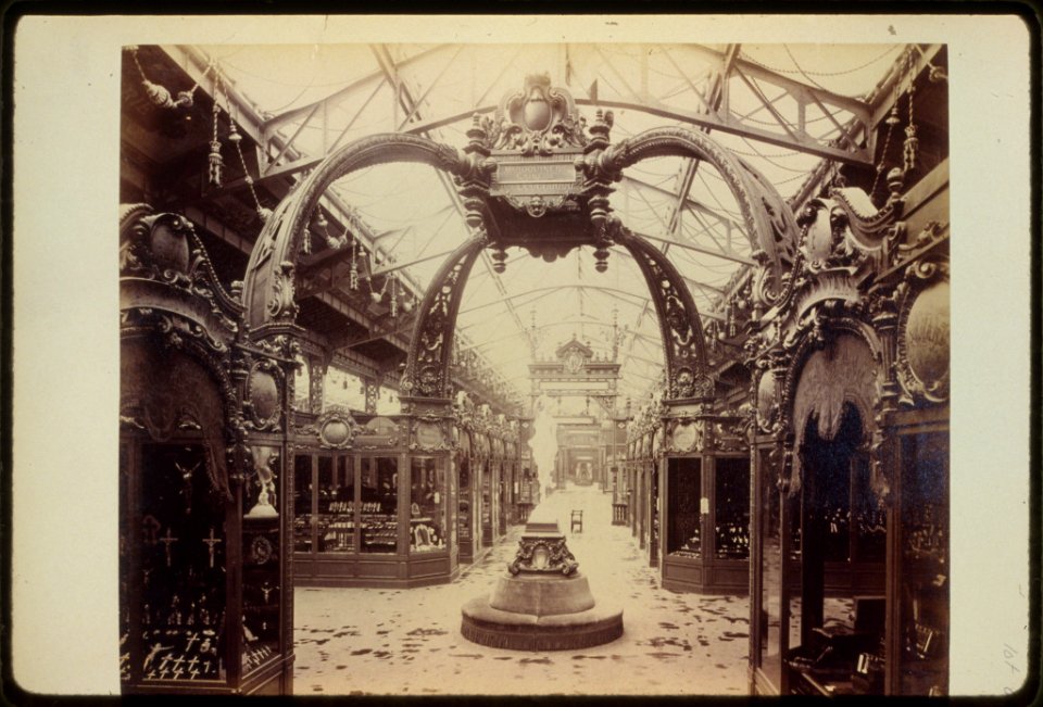 Exhibits in the Palace of Diverse Industries, Paris Exposition, 1889 LCCN91722243