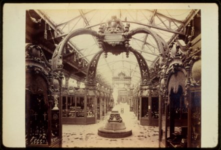 Exhibits in the Palace of Diverse Industries, Paris Exposition, 1889 LCCN91722243