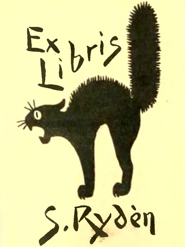 Exlibris S. Reyden bookplate in 1908 - Antiquités de la région andine de la République Argentine et du désert d Atacama - Tome Second (page 2 crop)