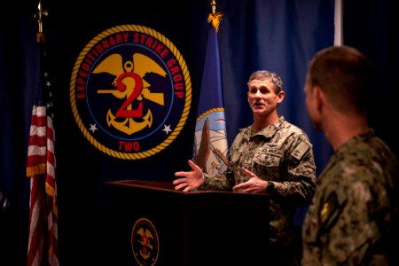 Expeditionary Strike Group 2 Change of Command 200327-N-OS895-1031