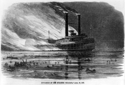 Explosion of the steamer SULTANA, April 28, 1865 LCCN2002699583 (cropped)
