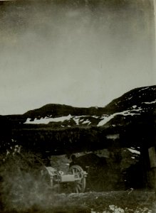 Explosion einer Granate.Standpunkt, Geschützstellung Hinterjoch. Sicht gegen Süden. (BildID 15481513)