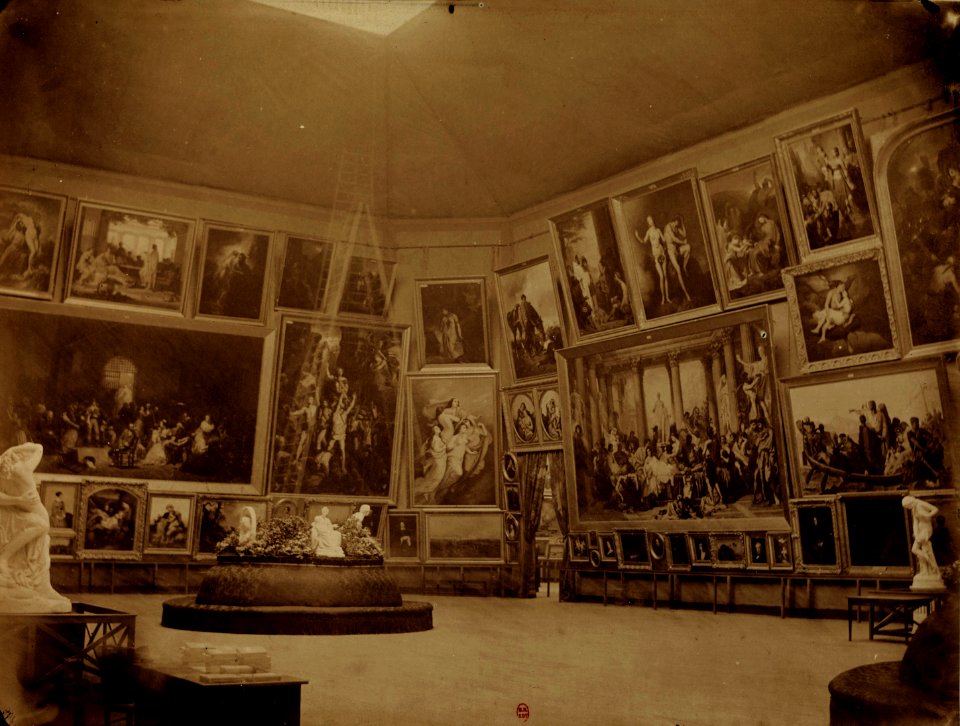Expo 1855 Disdéri Grand Salon carré France f17