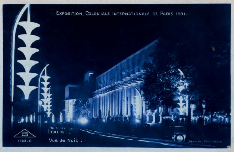 Expo 1931 Italie nuit photo
