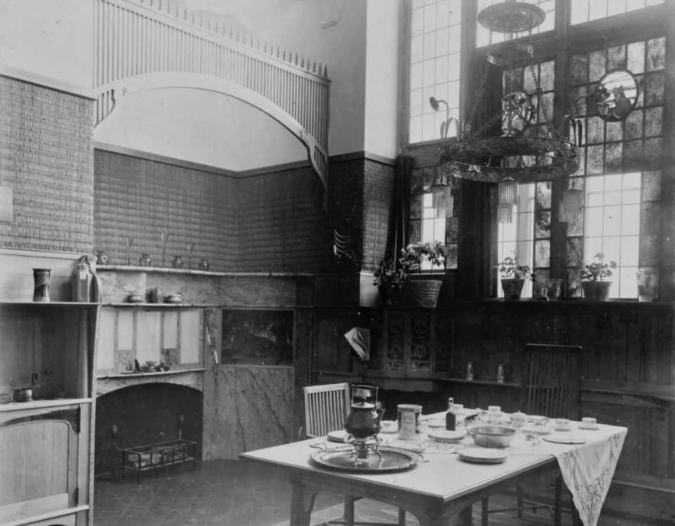 Exposición de arte alemán - cocina del granjero bella época Dresde