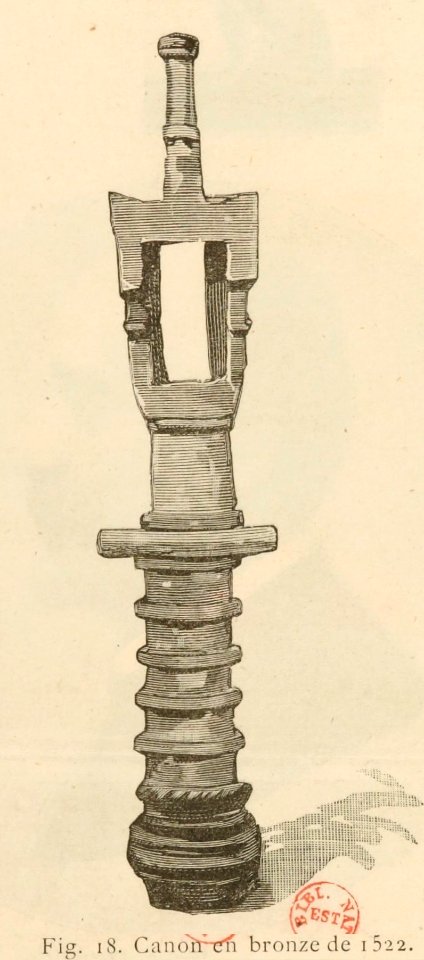 Exposition objets coréens, Le Monde Illustré - 02 - Canon en bronze de 1522