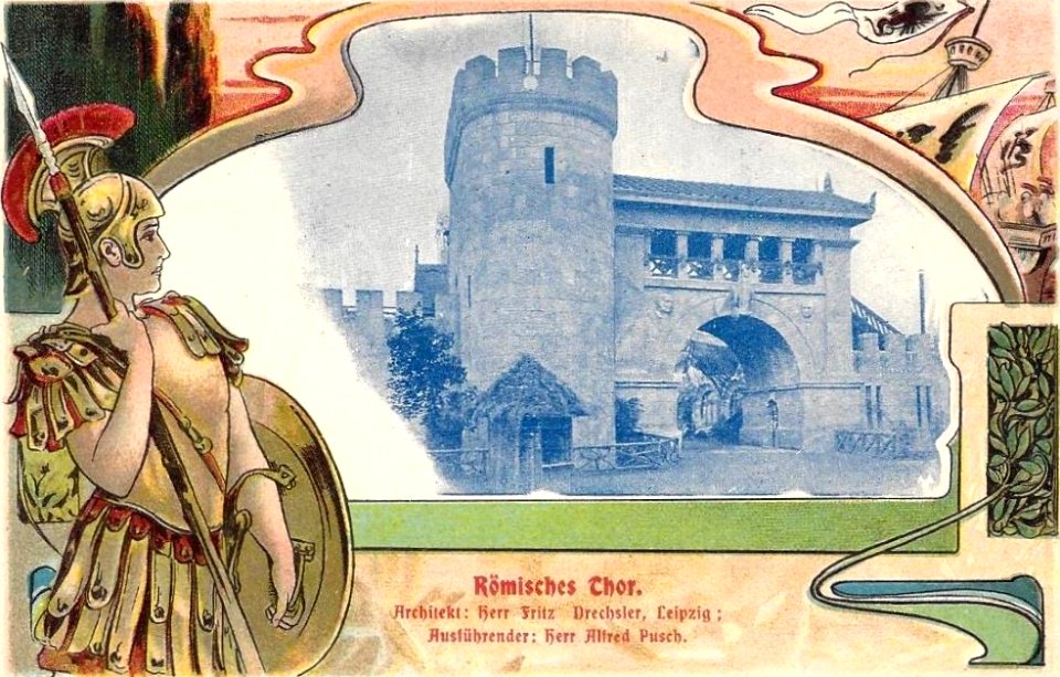 Exposición de construcción en Alemana legionario bella época Dresde