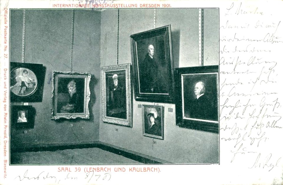 Exposición internacional de arte 1901 retratos I bella época Dresde