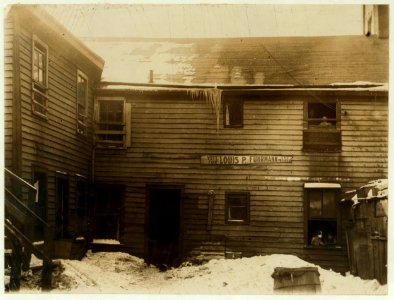Exterior of 260 Terrace Street. Several Italian families, which spend the summer in the Cannery District, live here. LOC nclc.00758