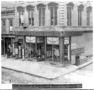 Exterior of Lawrence and Houseworth's Store - 317 and 319 Montgomery Street, San Francisco LCCN2002723467