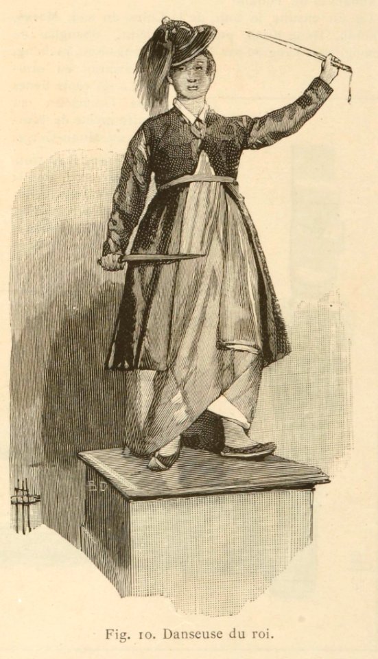 Exposition objets coréens, Le Monde Illustré - 14 - Danseuse du roi