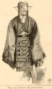 Exposition objets coréens, Le Monde Illustré - 18 - Costume de gouverneur