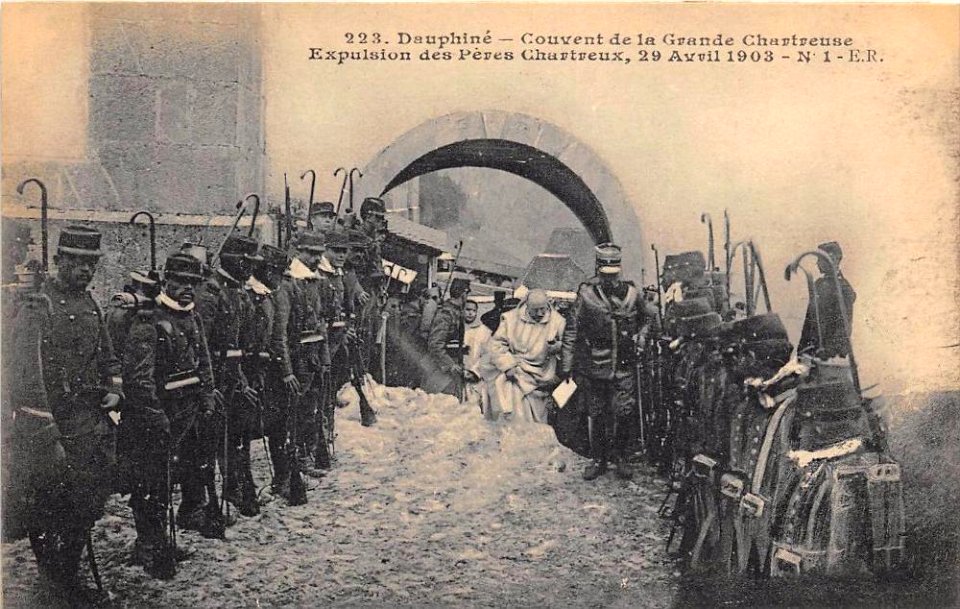 Expulsion des chartreux 1903