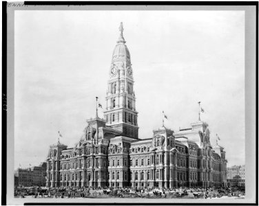 Exterior of City Hall, Philadelphia, Pennsylvania LCCN95503562