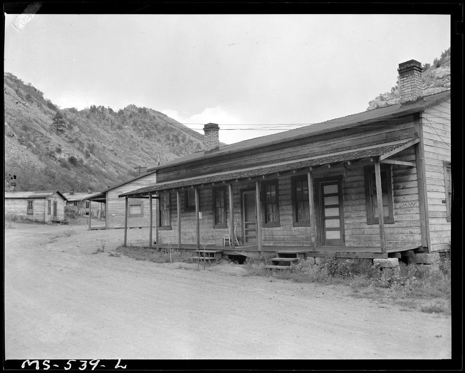 Exterior of home of miner, interior is shown in photograph NWDNS-245- MS-535L. Hi Heat Coal Company, Rains ^2 Mine... - NARA - 540477