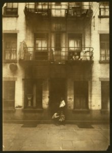 Exterior of rear tenement in which home-work is going on. (For complete details see Miss E.C. Watson's report.) LOC nclc.04272