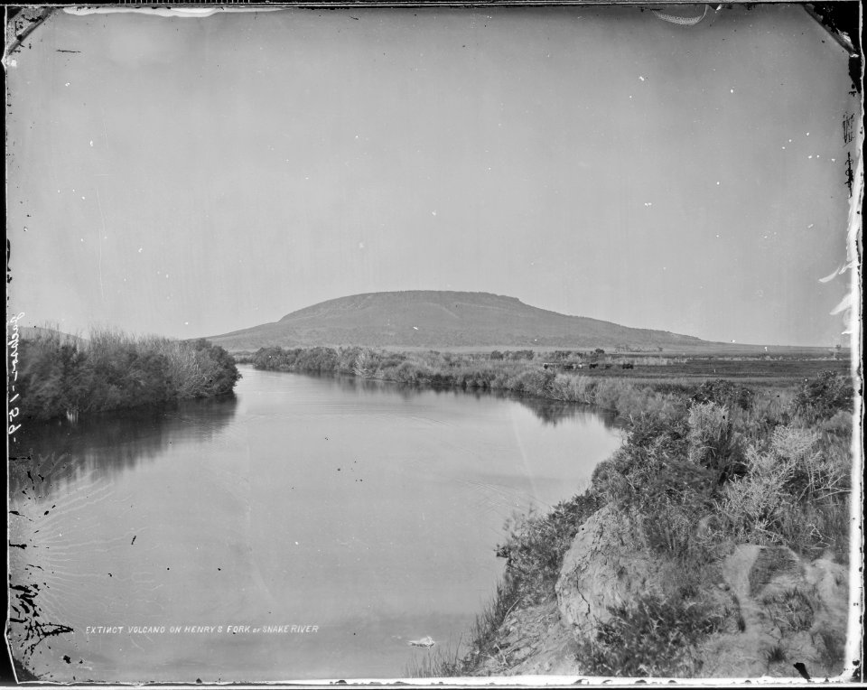 Extinct volcano on Henry's Fork of Snake River. Fremont County, Idaho. - NARA - 516767