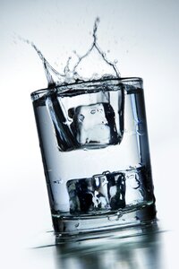 Refreshment water splashing photo