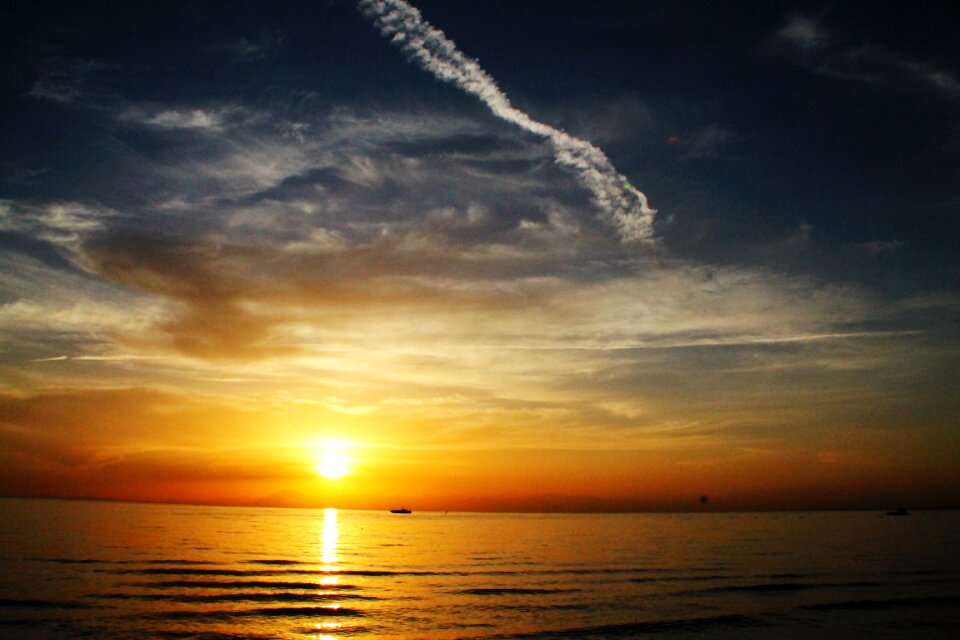 Sunset sea abendstimmung water