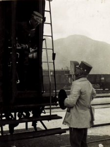 Exzellenz von Hazai, Abreise von Bruneck. (BildID 15585467)