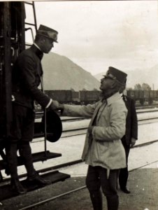 Exzellenz von Hazai, Abreise von Bruneck. (BildID 15585474)
