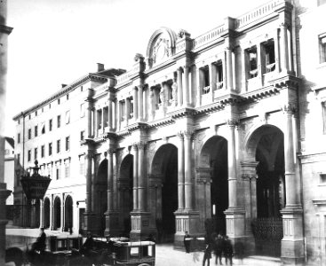 F Brandseph - Bahnhof Schloßstraße, Fassade - Albuminpapier ca.1870 (PhS68)