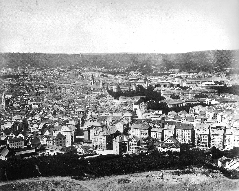 F Brandseph - Stuttgart vom Stauffenberg aus, ca1870 (PhS144)