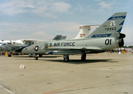 F-106A Montana ANG at Moffett Field 1985