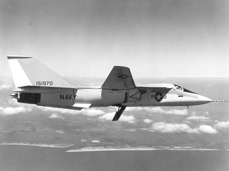 F-111B prototype in flight c1965