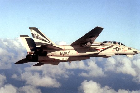 F-14A VF-111 in flight near Pearl Harbor 1981