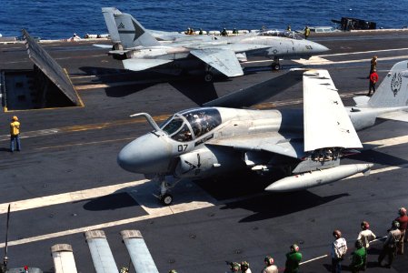 F-14A and A-6E of CVWR-30 USS Nimitz 1992