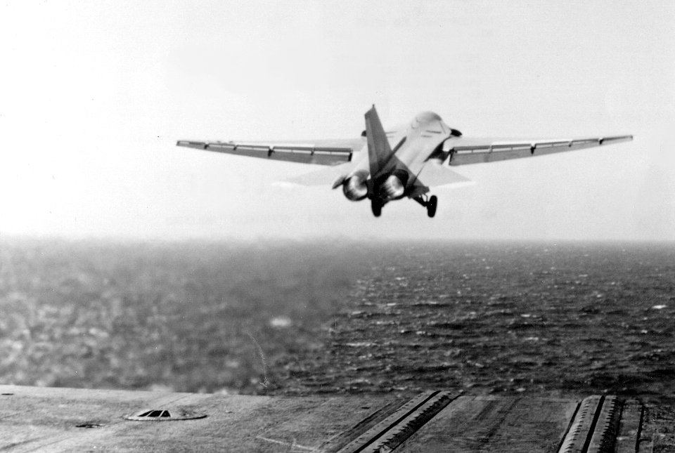 F-111B launch from USS Coral Sea (CVA-43) 1968
