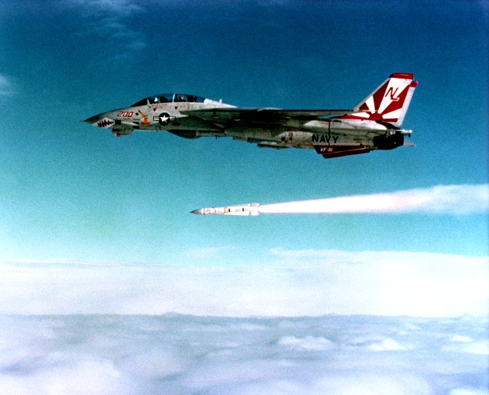 F-14 VF-111 launching Phoenix 1991