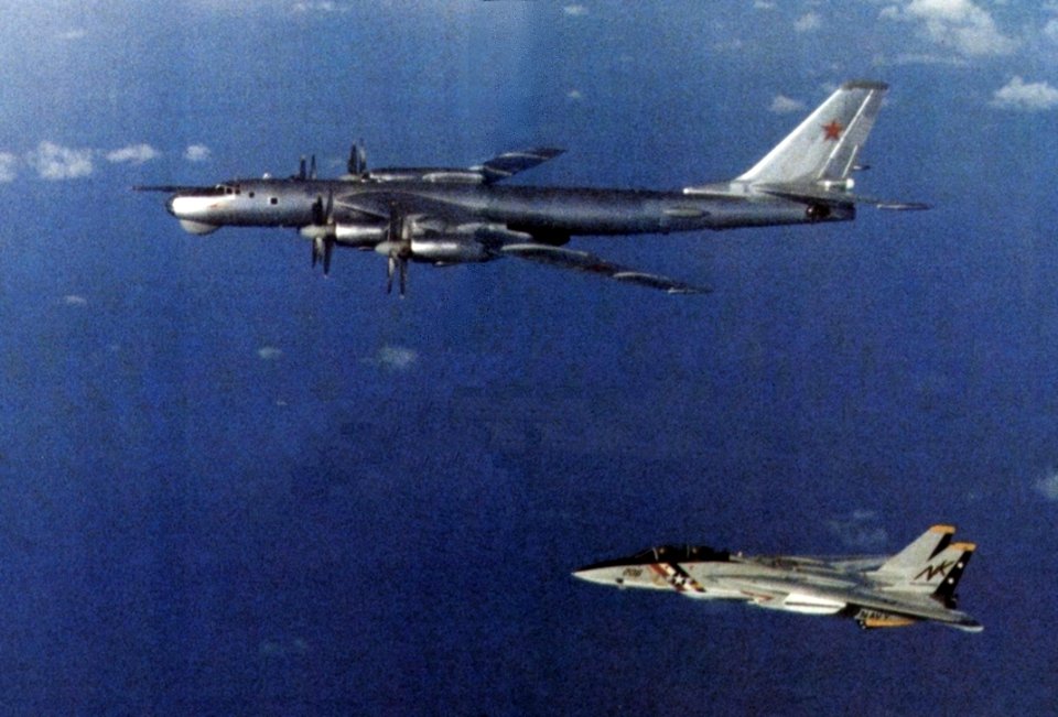 F-14A VF-2 intercepting Soviet Tu-95 c1976