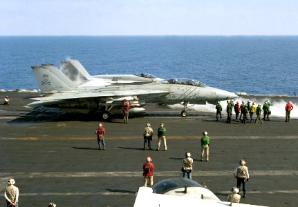 F-14A of VF-84 on USS Roosevelt (CVN-71) 1991