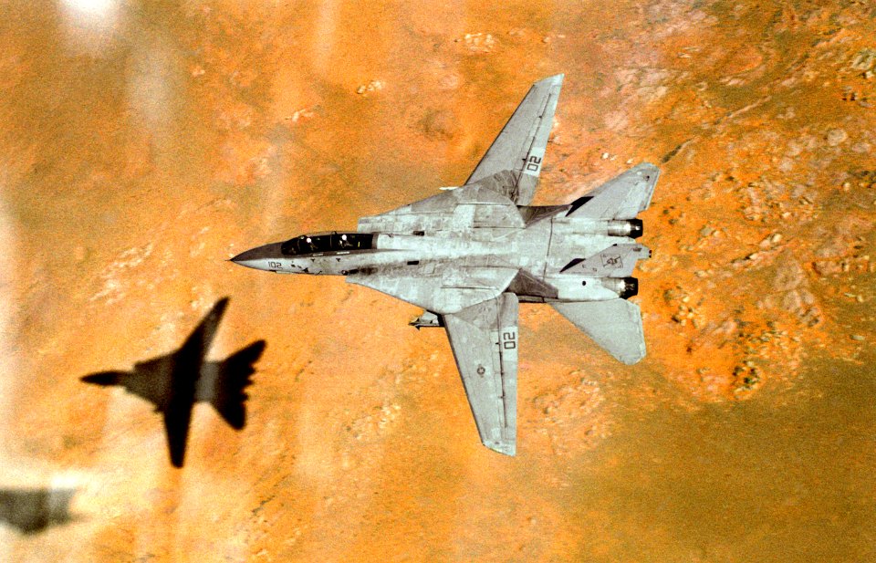 F-14A VF-41 over the Saudi desert 1991