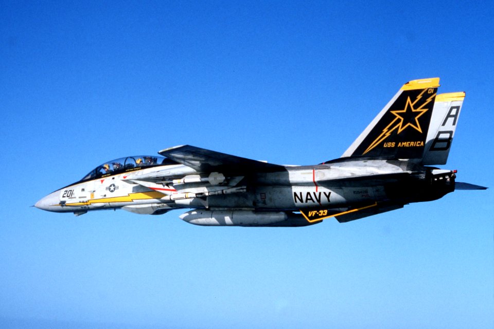 F-14A Tomcat VF-33 in flight 1982