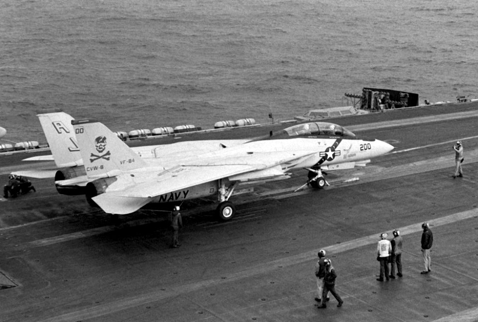 F-14A of VF-84 on USS Nimitz (CVN-68) 1987