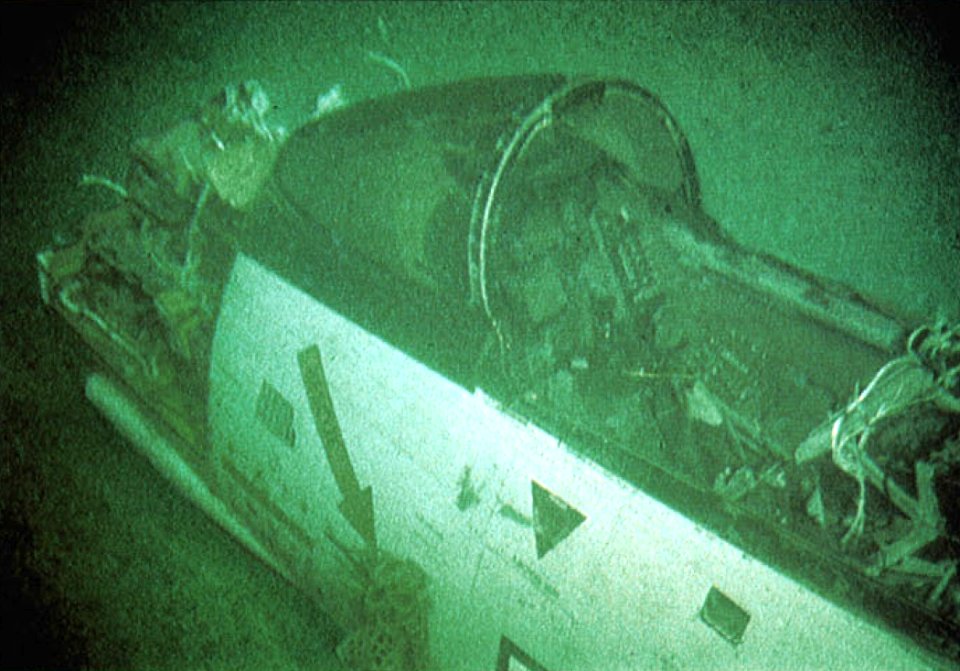 F-14A Tomcat wreck off Scotland 1976