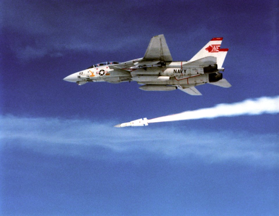 F-14A VF-1 launching AIM-54 Phoenix