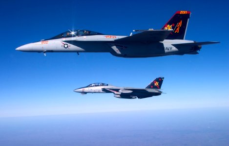 F-14B and FA-18EF VF-VFA-11 Port - 2005