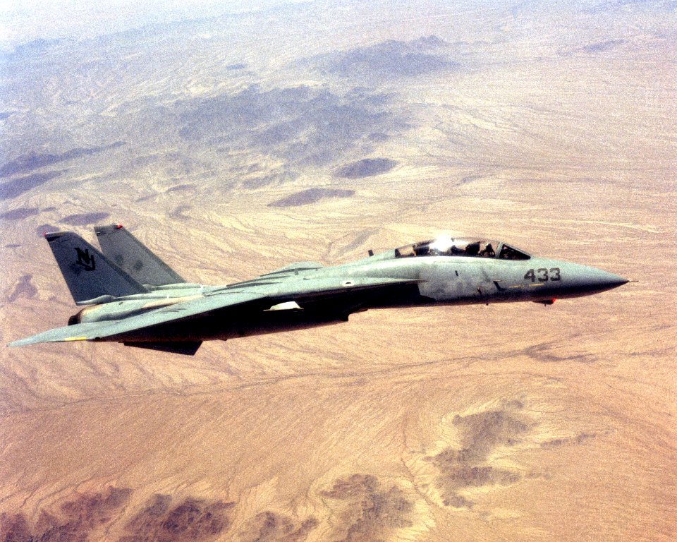 F-14A VF-124 Over Desert