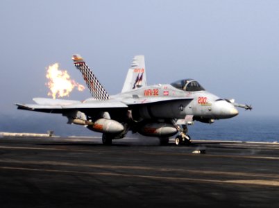 F-18C of VMFA-312 launches from USS Harry S. Truman (CVN-75) 2010