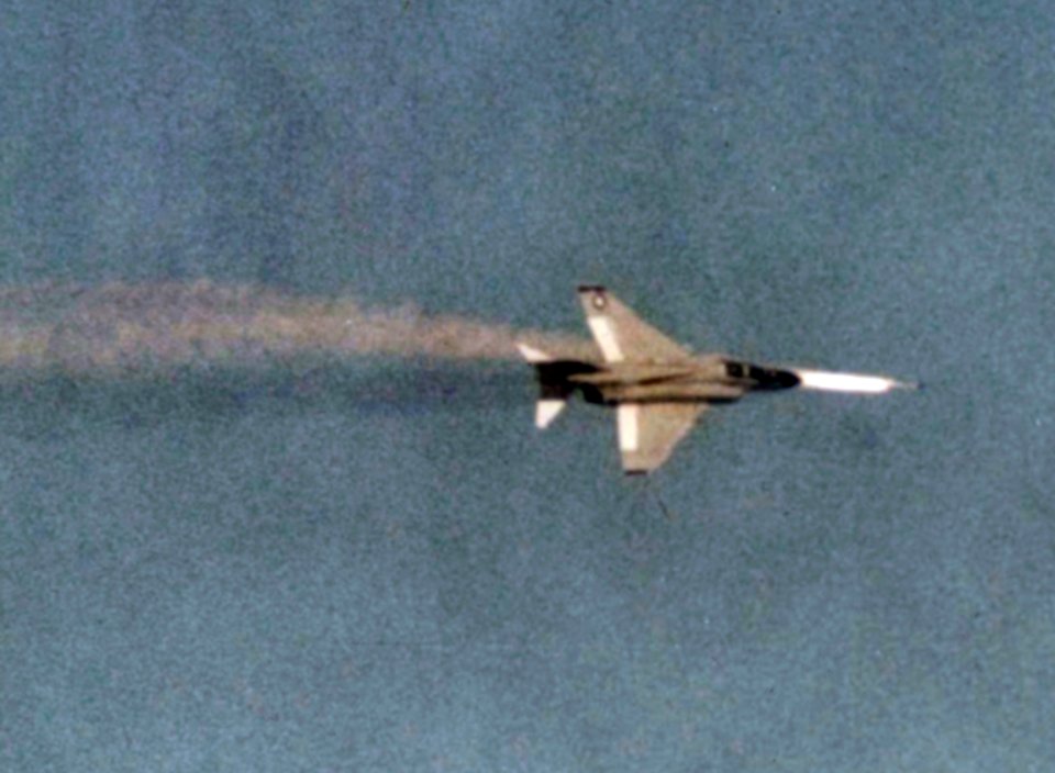 F-4 launches Sidewinder 1978