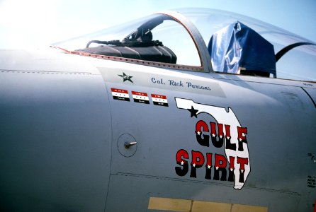 F-15C Gulf Spirit Nose Art - Rick Parsons photo